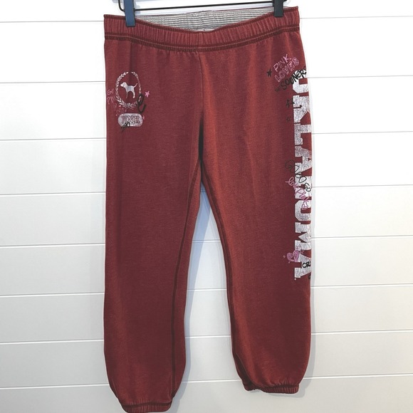 Vintage VS Pink Oklahoma Sweatpants Crimson & Cream Meet...